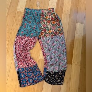 NATURAL LIFE Multicolor Floral Patchwork Womens Bottoms